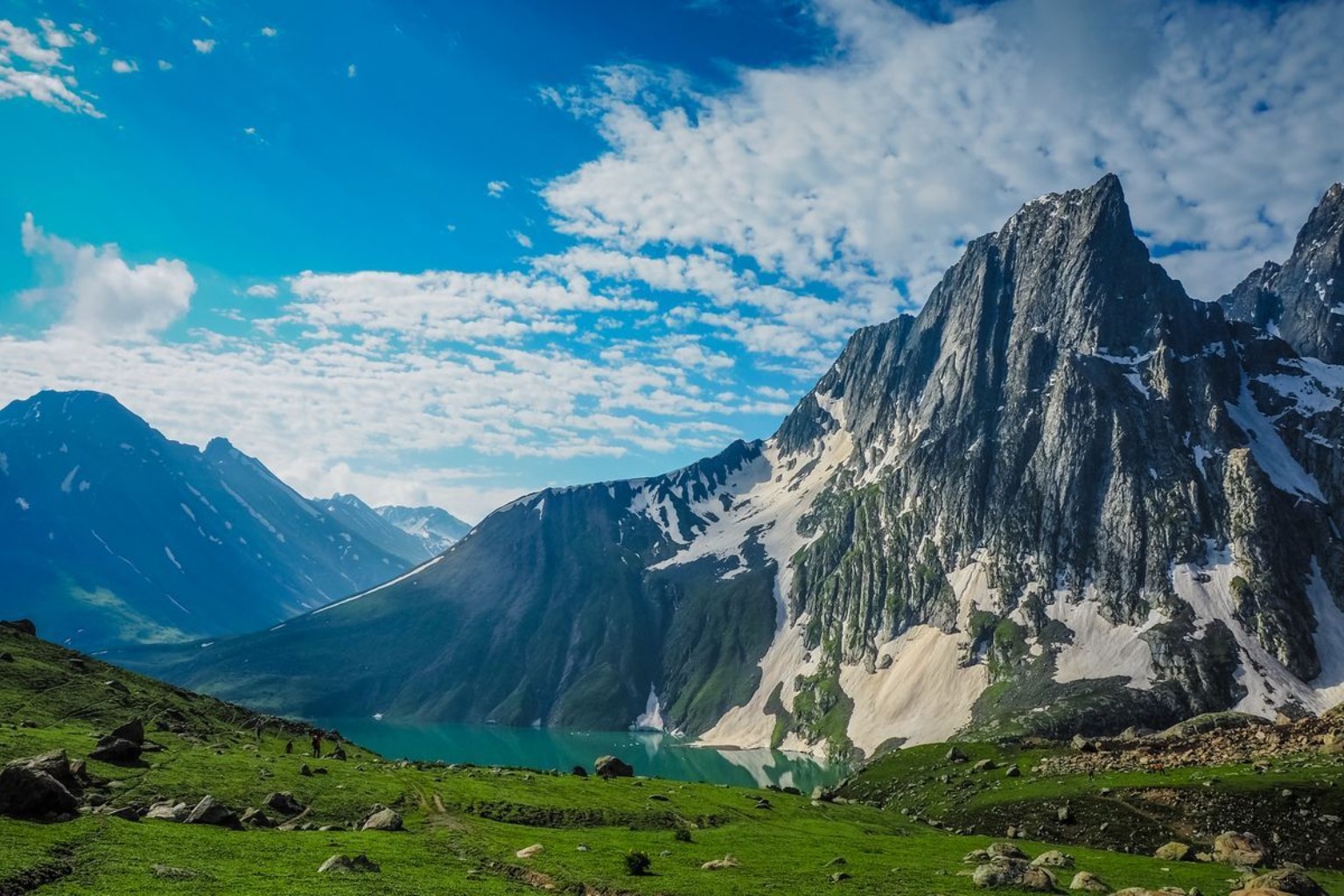 Mountain railway scenery